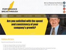 Tablet Screenshot of performance-breakthrough.com